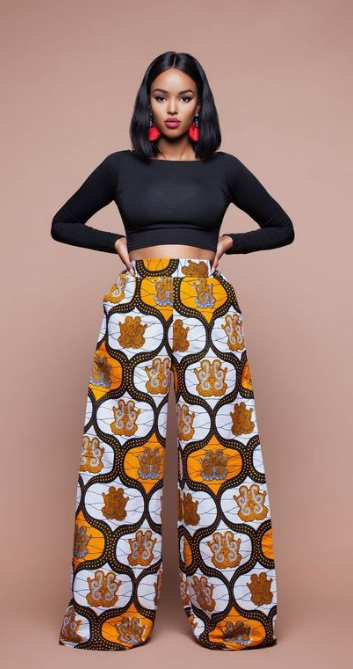 Pantalon en wax femme sale